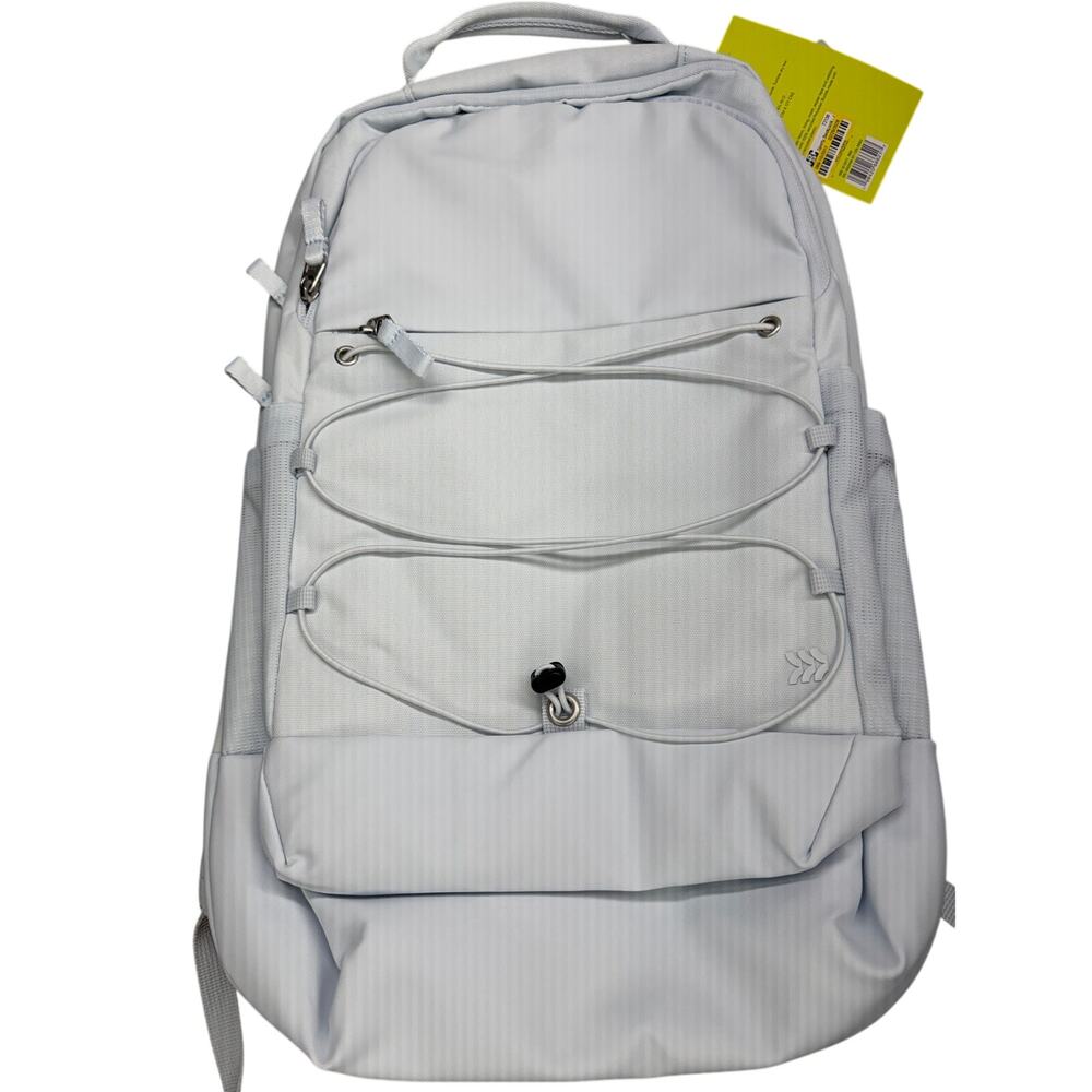 All In Motion light blue/gray 21L Sporty Backpack School Work Travel Water-Resi